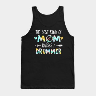 Floral The Best Kind Of Mom Raises A Drummer Tank Top